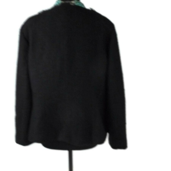 CHICO'S Boucle BLACK Embellished Jacket Size 3 - Picture 6 of 8